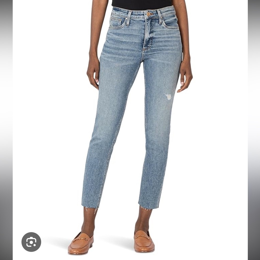 Kut from the Kloth High Rise Jeans with Tapered Leg Ab Fab size 4
